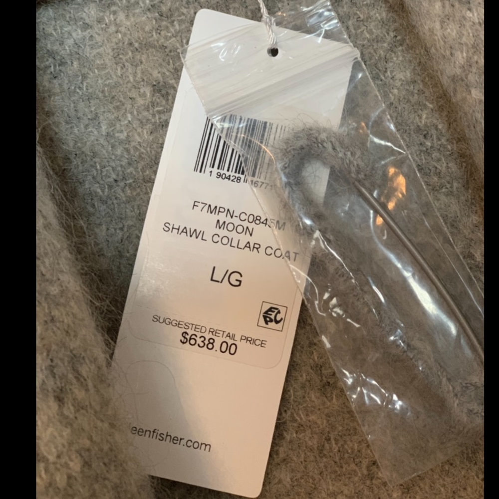Eileen Fisher Moon Shawl Collar Coat - Picture 4 of 4